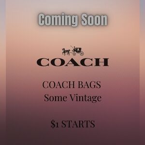 Coach Bags Some vintage